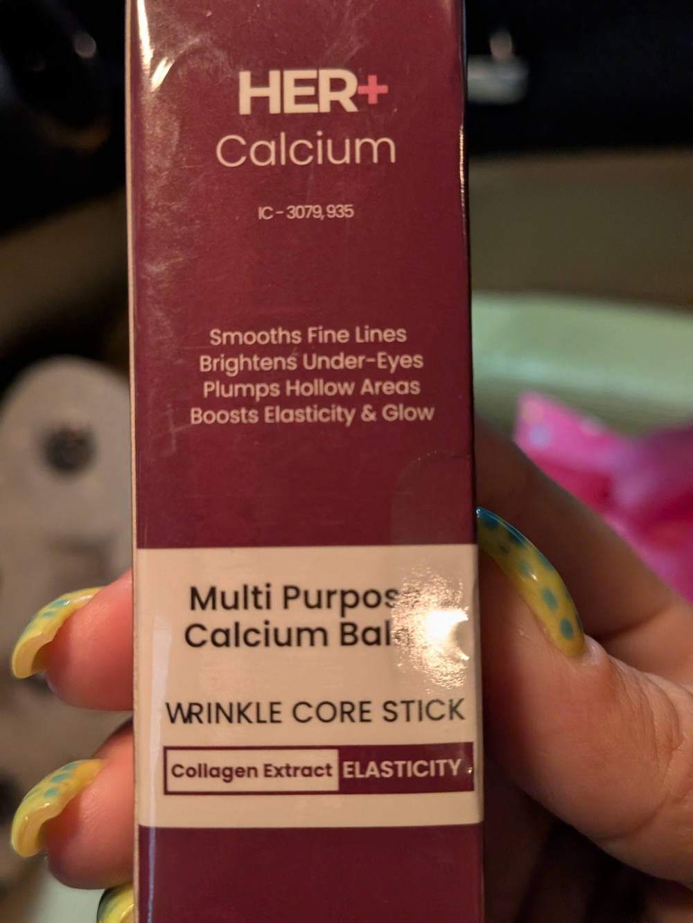 Calcium Multi-Purpose Calcium Balm Wrinkle Core Stick - Purple